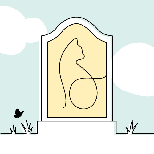 enterrer chat jardin cimetière